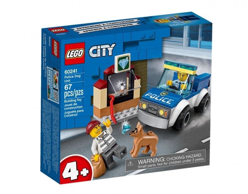 LEGO CITY ODDZIAŁ POLICYJNY Z PSEM 67EL. 60241 4+