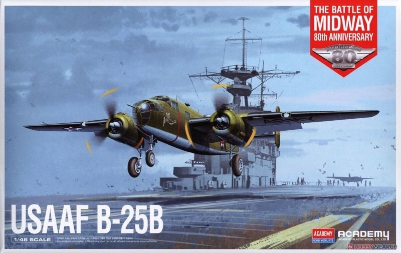 ACADEMY USAAF B-25B THE BATTLE OF MIDWAY 80TH ANNIVERSARY 12336 SKALA 1:48
