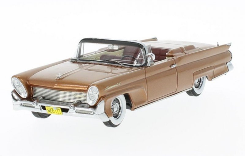 NEO MODELS LINCOLN CONTINENTAL MKIII CONVERTIBLE 1958 (COPPER) SKALA 1:43