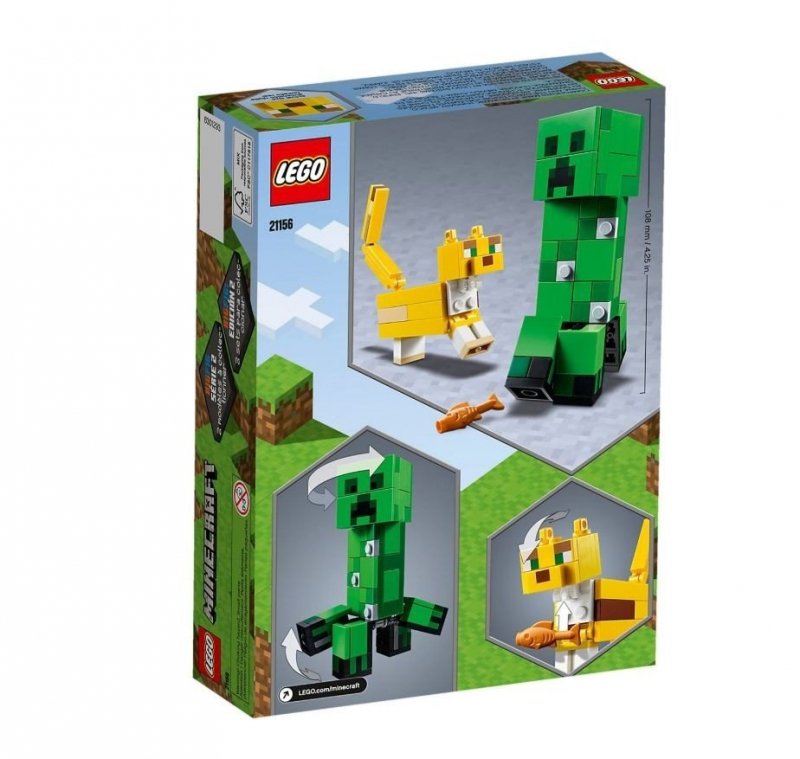 LEGO MINECRAFT BIGFIG CREEPER I OCELOT 184EL. 21156 7+