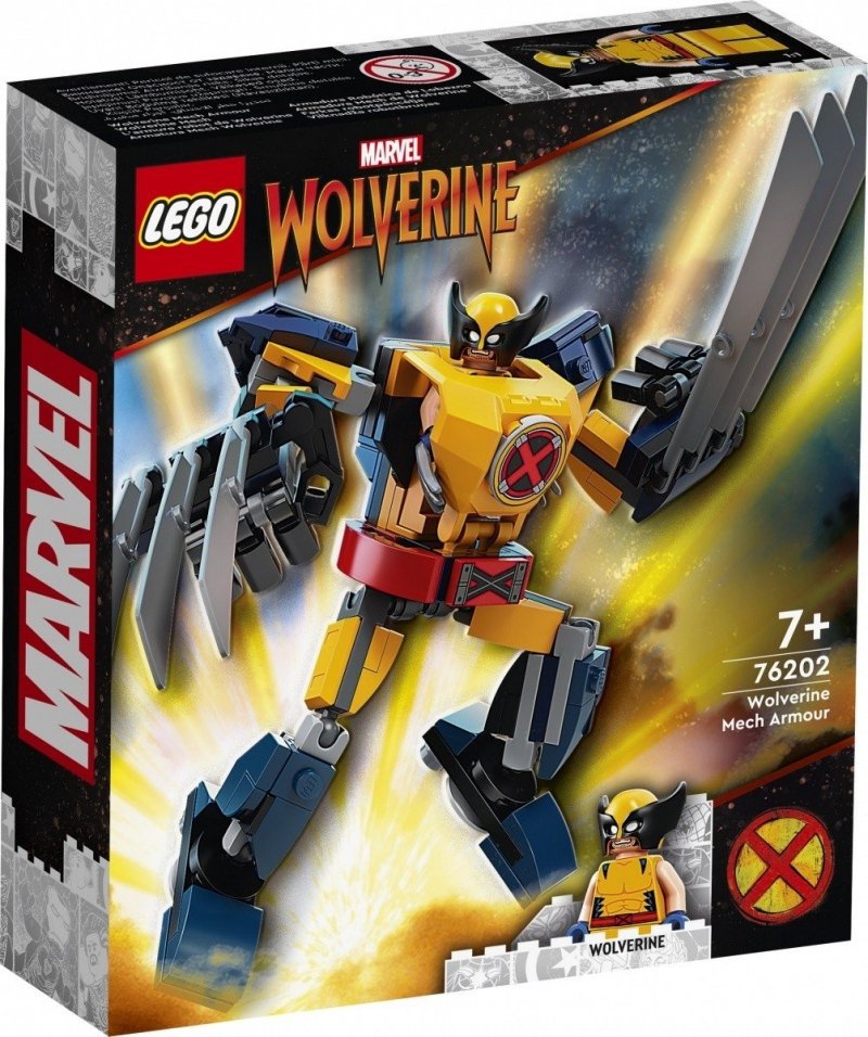 LEGO SUPER HEROES MECHANICZNA ZBROJA WOLVERINEA 76202 7+