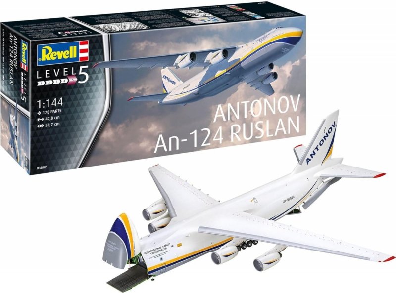 REVELL ANTONOV AN-124 RUSLAN 03807 SKALA 1:144