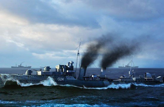 TRUMPETER HMCS HURON DESTROYER 1944 05333 SKALA 1:350