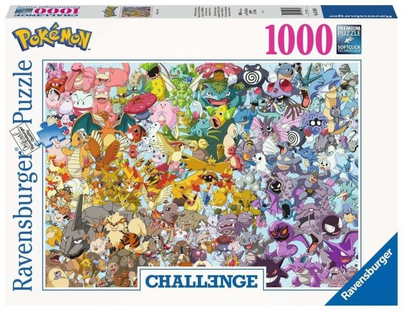 RAVENSBURGER 1000 EL. CHALLENGE POKEMON PUZZLE 14+