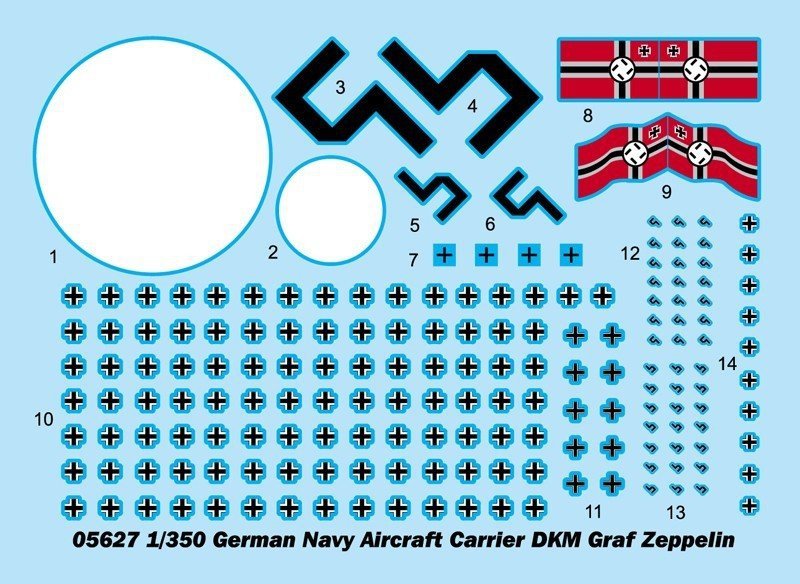 TRUMPETER GERMAN NAVY AIRCRAFT DKM GRAF ZEPPELIN 05627 SKALA 1:350