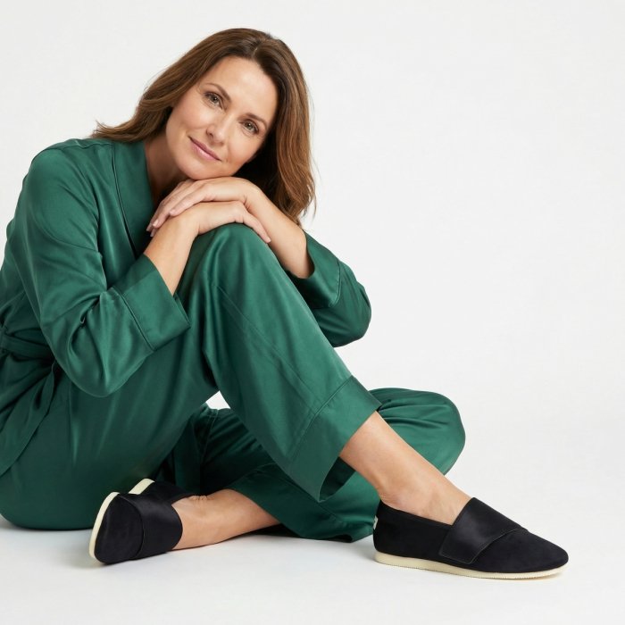 Kapcie damskie Black - kolekcja Mądre Kapcie