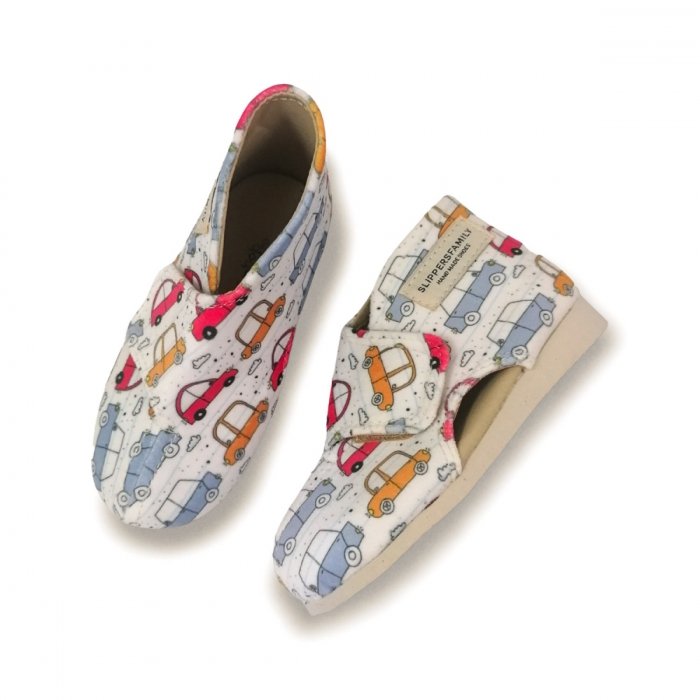 Ultralekkie kapcie dla dzieci Slippers Family Cars