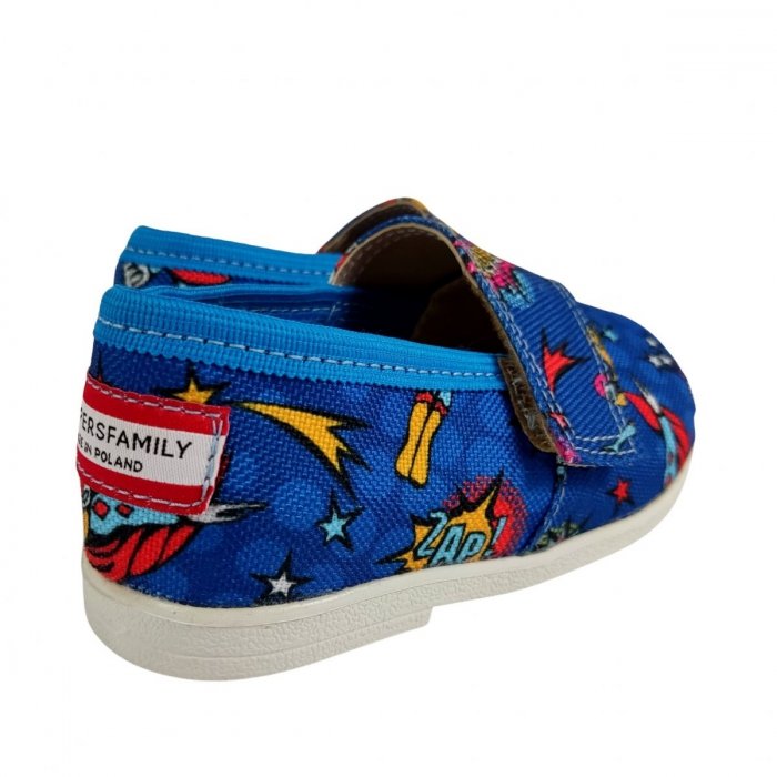 Buty dla dzieci na rzep Slippers Family Hero