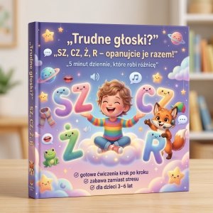 Gadulki.pl - Trudne głoski (SZ, Ż, CZ, R) | Ćwiczenia logopedyczne dla dzieci 3–6 lat (e-book) 