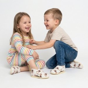      Kapcie dla dzieci Frankie - kolekcja Mądre Kapcie