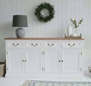 BIAŁA KOMODA TEUS 4D.4SZ