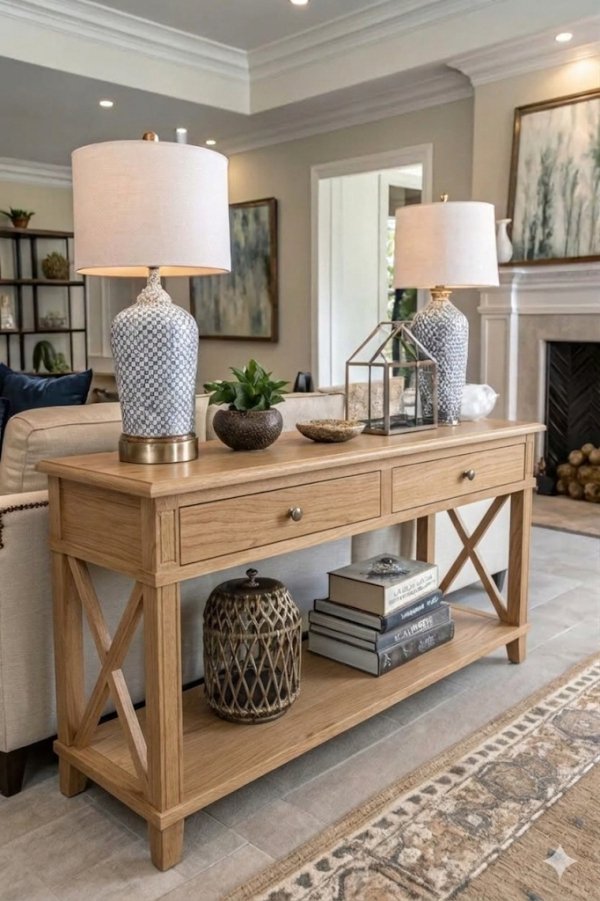 DREWNIANA KONSOLA - KONSTANCJA 2SZ. 