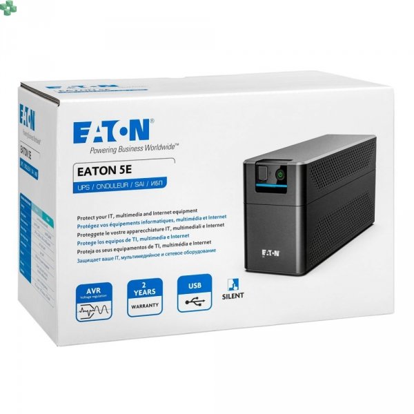 5E900UF UPS Eaton 5E Gen2 USB IEC, 900VA/480 W, wejście: C14, wyjścia: 2x PL