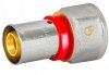 ZŁĄCZKA MUFOWA ZAPRASOWYWANA PEX ALUPEX FI 32x1 GW MOCNY MOSIĄDZ DIAMOND FZZ-002.1X32.ZŁ-DZ