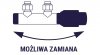 ZESTAW TERMOSTATYCZNY DO GRZEJNIKA DUOPLEX ZESPOLONY KĄTOWY BIAŁY