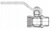 ZAWÓR KULOWY KUREK 1'' CAL WZ DN25 DŁAWIK RĄCZKA ART.2461-25.WZ