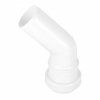 KOLANO KANALIZACYJNE PCV PP BIAŁE 32mm kąt 45° ODPŁYWOWE