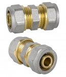 MUFA MUFKA ZŁĄCZKA RÓWNOPRZELOTOWA PEX ALUPEX SKRĘCANA FI 20 mm x 20 mm