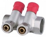 ROZDZIELACZ PEX 1” x 16 mm 2 OBWODY SEKCJE DO WODY CIEPŁEJ