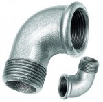 KOLANO KOLANKO OCYNKOWANE Ø 6/4'' NYPLOWE GW/GZ DN40 11/2 ŻELIWNE MOCNE