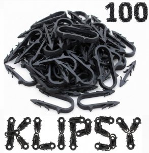 KLIPSY SPINKA DO RURY PEX PERT ALUPEX PODŁOGÓWKI KOMPLET DŁUGIE 50mm 100szt