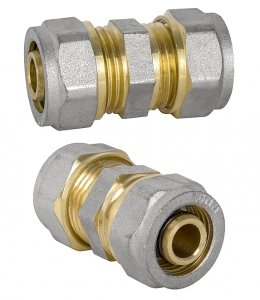 ZŁĄCZKA REDUKCYJNA REDUKCJA SKRĘCANA PEX ALUPEX FI 20 mm x 16 mm MOSIĄDZ