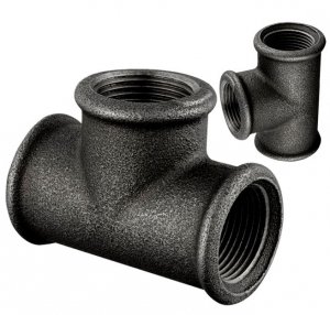 TRÓJNIK CZARNY FI 6/4'' CALA TROJAK RÓWNOPRZELOTOWY STAL DN40 ŻELIWNY