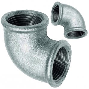 KOLANO KOLANKO OCYNKOWANE 1 MUFOWE W/W OCYNK DN25 ŻELIWNE SOLIDNE MOCNE