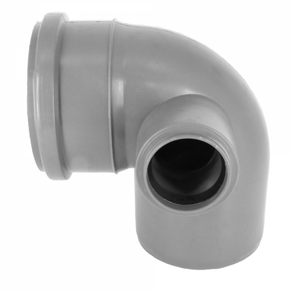 KOLANO KANALIZACYJNE 110 mm 90° PCV Redukcyjne Odejście PRAWE 50 mm Kolanko