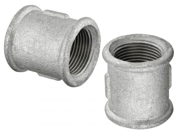 MUFA MUFKA ZŁĄCZKA OCYNKOWANA 1" CAL GW/GW OCYNK DN25 ŻELIWNA MOCNA SOLIDNA