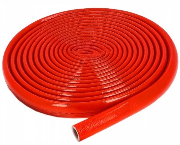 IZOLACJA OTULINA NA RURĘ PEX MIEDZIANĄ FI 15/6mm CZERWONA W KRĘGU KRĄG 10m
