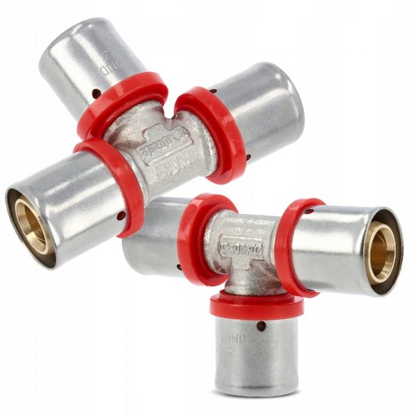 TRÓJNIK REDUKCYJNY ZAPRASOWYWANY PEX ALUPEX 20x16x20 TYP U FZZ-009.20X16X20.T-3