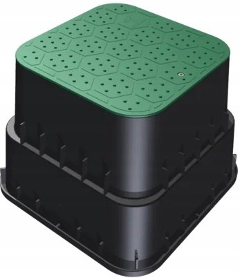 SKRZYNKA STUDZIENKA ZAWOROWA LARGE DO MAX 2 ELEKTROZAWORÓW MOCNA - ZIELONA