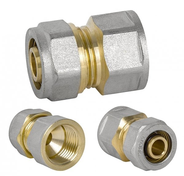 MUFA MUFKA ZŁĄCZKA MUFOWA PEX ALUPEX SKRĘCANA 16 x 1/2'' GW MOSIĄDZ ŻEŃSKA