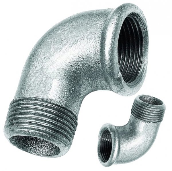 KOLANO KOLANKO OCYNKOWANE Ø 1'' NYPLOWE GW/GZ DN25 ŻELIWNE SOLIDNE MOCNE