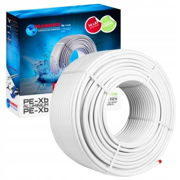 1mb RURA PEX ALUPEX DIAMOND 16x2mm Z WKŁADKĄ ALUMINIOWĄ PE-Xb/AL/PE
