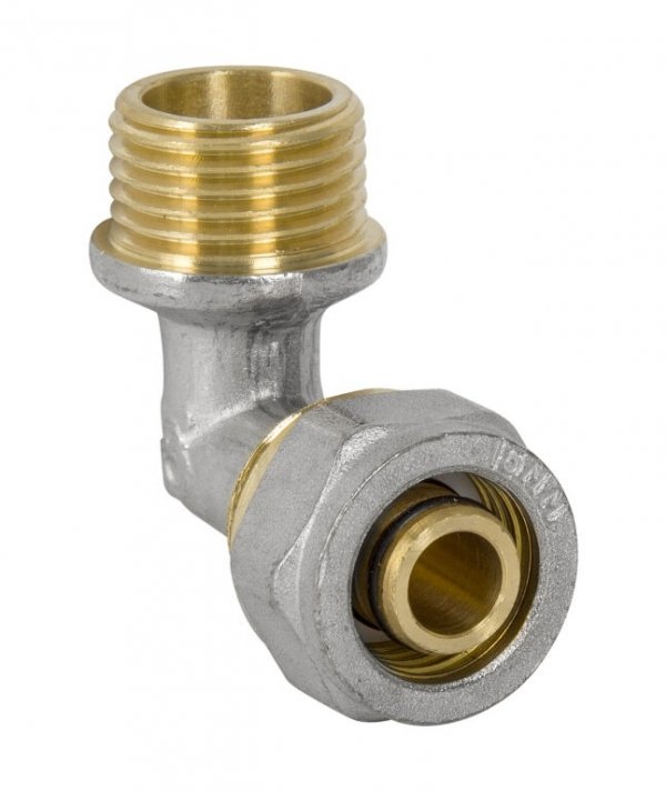 KOLANO KOLANKO NYPLOWE PEX ALUPEX SKRĘCANE 25 mm x 1'' GZ MOSIĄDZ