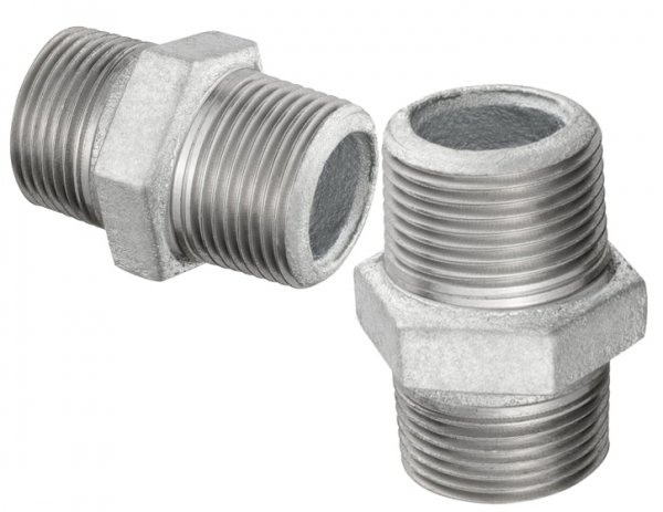 NYPEL OCYNKOWANY OCYNK ZŁĄCZKA RÓWNOPRZELOTOWY FI 6/4" GZ DN40 11/2 ŻELIWNY