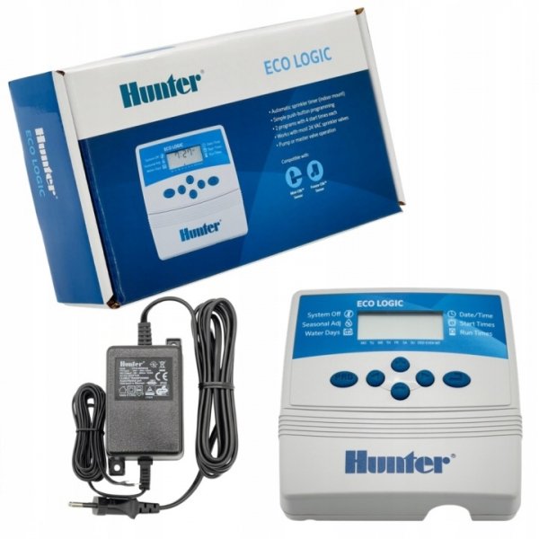 STEROWNIK NAWADNIANIA 6 HUNTER ECO-LOGIC ELC Wewnętrzny