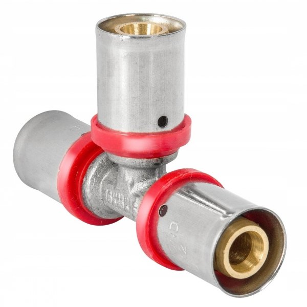 TRÓJNIK REDUKCYJNY ZAPRASOWYWANY PEX ALUPEX 20x16x20 TYP U FZZ-009.20X16X20.T-3