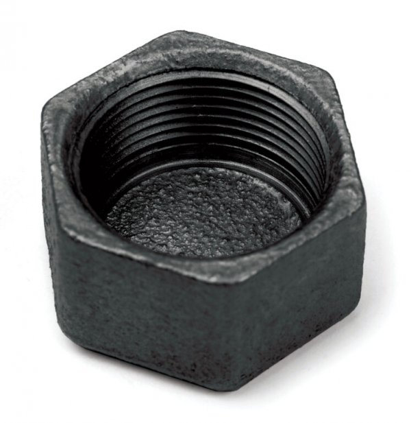 KOREK ZAŚLEPKA KAPA STAL CZARNA GWINT 3/4" DN20 ŻELIWNY CZARNY SOLIDNY