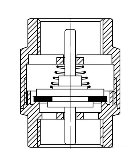 ZAWÓR ZWROTNY KIERUNKOWY 1&quot; cal DN25 Mosiężny Grzybek ART.12-25