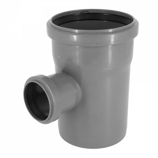 TRÓJNIK KANALIZACYJNY SZARY 110/50 90° PCV PP