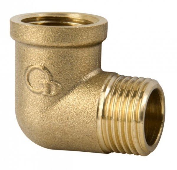 Kolano, kolanko mosiężne 1/2'' MOCNY MOSIĄDŹ K-92.KOL.15.Y.WZ