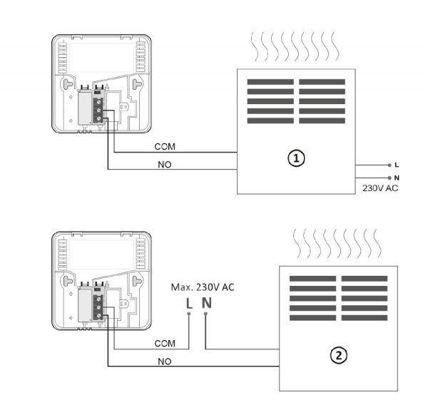 AURATON LIBRA TYGODNIOWY , PRZEWODOWY REGULATOR TEMPERATURY TERMOSTAT