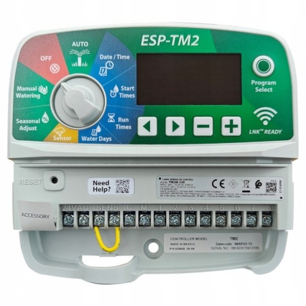 Sterownik ESP-TM2 TM2 RAIN BIRD WEWNĘTRZNY 8 sekcji Z Możliwością Wi-fi