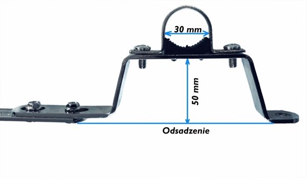 UCHWYT DO ROZDZIELACZA 1" OBEJMA LISTWA BELKA OKRĄGŁA UCHWYTY 2 SZT
