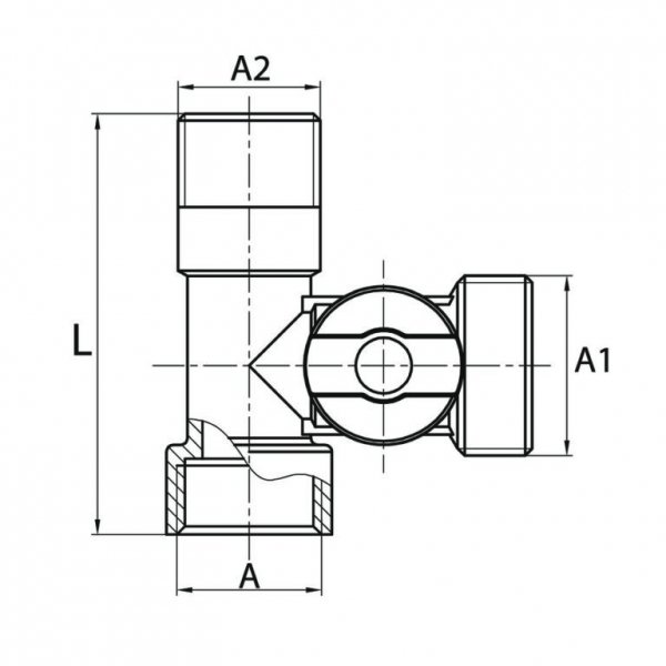 ZAWÓR KULOWY KĄTOWY 1/2x1/2x3/4 KOMBINOWANY 3 DROGOWY DO PRALKI ZMYWARKI