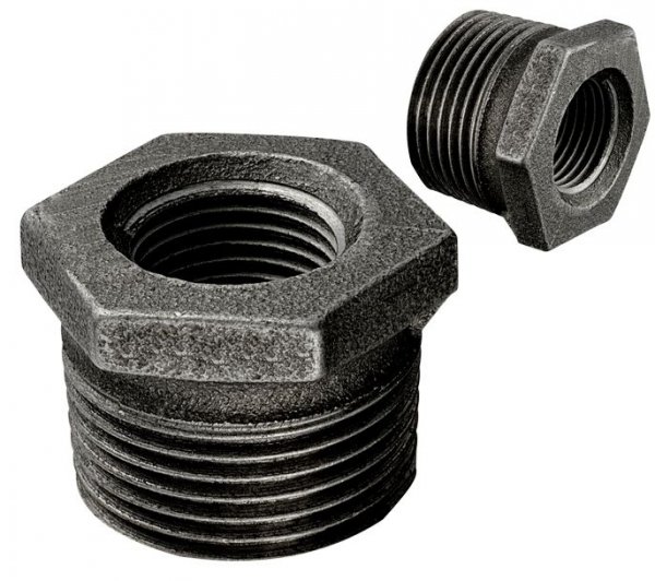 REDUKCJA CZARNA 6/4''x1" GZ GW ZWĘŻKA REDUKCYJNA DN40/25 , 11/2X1