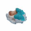 Figurka na tort BOBAS Z KOKARDĄ chrzest baby shower niebieski